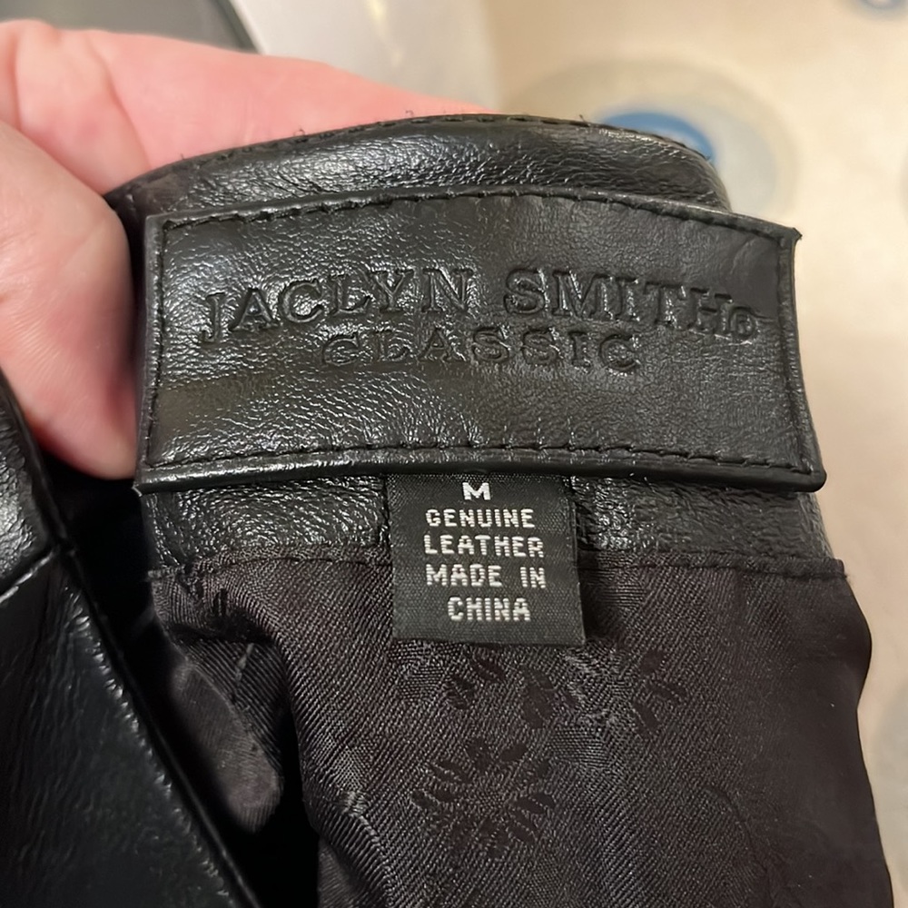 Jaclyn Smith Collections Leather Jacket - Picture 4 of 6
